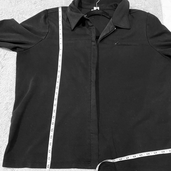 Avenue Women’s Black Collared Zip-Up Sweatshirt – Size 22/24 - Picture 4 of 10